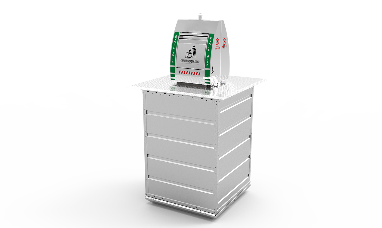 5m³ mantar ataçmanlı tam yeraltı Çöp konteyneri